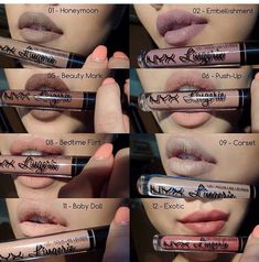 Nyx lingerie liquid lipstick Nyx Lingerie Lipstick, Best Nyx Products, Nyx Lingerie, Nyx Lipstick, Beauty Make-up, Nyx Makeup, Makeup Swatches, Lip Glosses, Drugstore Makeup