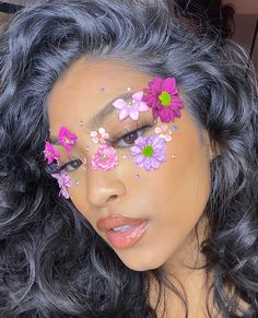 Flower Petal Makeup, Floral Makeup Looks, Flower Eye Makeup, Classy Lifestyle, Floral Makeup, Nails Love, Princess Beauty, Face Art Makeup