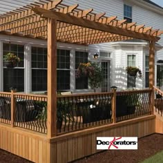 Deckorators Baroque Face Mount Balusters On Deck - The Deck Store USA Aluminum Balusters, Covered Patio Design, Patio Deck Designs, Deck Designs Backyard, Deck With Pergola, Decks Backyard, Backyard Deck, Pergola Patio, Deck Railings