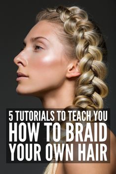 Hair For Beginners, Waterfall Braid Tutorial, Braid Your Hair, Step By Step Hair, Braids Step By Step