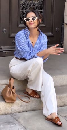 White Shirt Outfits, Europe Outfits, Everyday Fashion Outfits, Elegante Casual, Classy Work Outfits, Italian Outfits