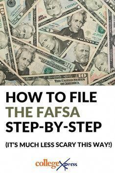 the words how to file the fafsa step - by - step it's much less scary this way