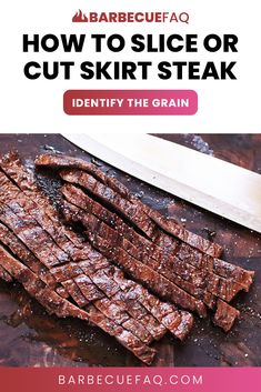 how to slice skirt steak Asada Marinade, Carne Asada Marinade, Steak In Oven, Beef Meals, Flank Steak Recipes, Steak Cuts, Sliced Steak, Food Tech, Against The Grain