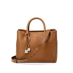 Midi London Tote in Smooth Tan | Aspinal of London Formal Vegetable Tanned Leather Shoulder Bag, Luxury Saffiano Leather Satchel With Leather Handles, Everyday Calf Leather Satchel Shoulder Bag, Everyday Calf Leather Shoulder Satchel, Cognac Satchel With Leather Handles In Calf Leather, Classic Everyday Satchel With Detachable Strap, Classic Satchel With Detachable Strap For Everyday, Cognac Satchel With Leather Handles And Calf Leather, Chic Saffiano Leather Shoulder Bag With Leather Handles