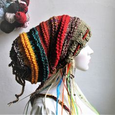 Dreads Long Tube Hat dreadlock Sock Oversized Slouchy Unisex Winter Slouchy Hat Knit Rasta Tam Hippie Boho Headband Dreadstyles Buggy Hat Dreads Woodland Hat Bohemian Adjustable Beanie For Fall, Bohemian Knitted Beanie One Size, Bohemian Crochet Beanie Hat For Outdoor, Bohemian Crochet Beanie For Outdoor, Bohemian Style Hat For Outdoor, One Size, Bohemian Style Hats For Outdoor, One Size, Bohemian Hand Knitted Beanie, Bohemian Crochet Cap For Outdoor, One Size Bohemian Hat For Outdoors