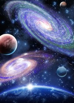 Nebula Background, Galaxia Wallpaper, Planets In The Sky, Art Galaxie, Art Spatial, Planets And Stars, Galaxy Planets