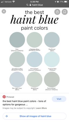 the best blue paint colors for iphone