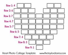 the diagram shows how many rows of numbers are arranged