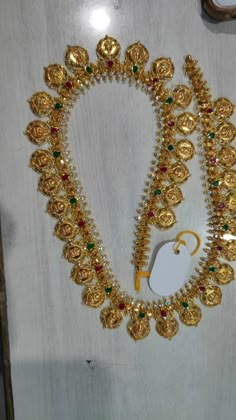 Kasulu Peru Designs, Ramparivar Haram Designs, Kasulaperu Jewellery, Kasu Mala, Ruby Necklace Designs, Gold Jewels Design