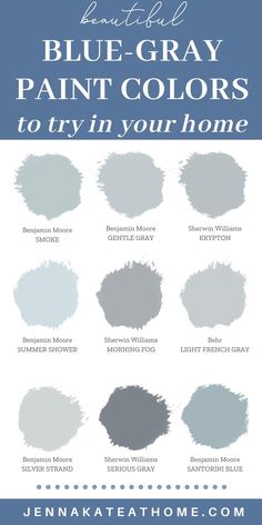 the best blue gray paint colors for 2020