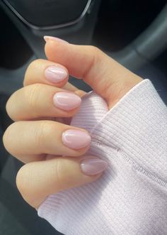 My nail art. Short Nail Light Pink, Simple And Short Nails, Short Narrow Almond Nails, Tiny Almond Nails, Clean Girl Nails Almond Short, Xs Short Almond Nails, Light Pink Short Round Nails, Milky Pink Almond Nails Short, Baby Almond Nails