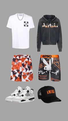 #outfitinspo Stud Clothing, Mens Shorts Outfits, Culture Clothing, Outfit Streetwear, Black Men Street Fashion, Swag Outfits Men