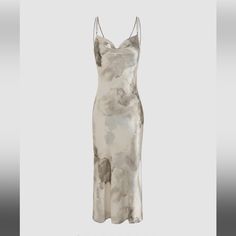 Nwwt, Just Not My Style. Metallic Satin Dress For Spring, Elegant Spring Metallic Midi Dress, Chic Silver Slip Dress For Evening, Elegant Silver Slip Dress For Evening, Elegant Silver Sleeveless Slip Dress, Elegant Sleeveless Silver Slip Dress, Chic Silver Sleeveless Slip Dress, Chic Sleeveless Silver Slip Dress, Elegant Silver Summer Midi Dress