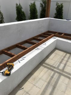 the back wall of a house being built