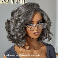 Luvme Hair Official Black Friday Sale! Enjoy up to 70% off on premium glueless human hair wigs, with free gifts and free shipping included. Don’t miss out! Loose Body Wave, Beautiful Gray Hair, Grey Wig, Wigs Hair, Short Wigs, Gray Hair, Hair Bundles, Friday Sale, Body Wave