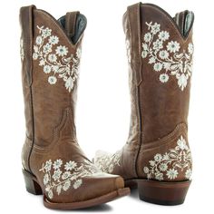 Soto Boots Womens Floral Embroidery Cowgirl Boots M50059 Wedding Cowboy Boots For Bride, Country Wedding Boots, Kids Boots Boys, Short Cowgirl Boots, Wedding Cowboy Boots, Cute Cowgirl Boots, Womens Cowgirl Boots, Leather Cowgirl Boots, Middle Man