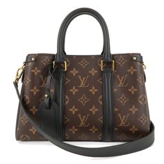 Louis Vuitton Monogram Soufflot Nb Bb 2way Bag Handbag Shoulder Bag [Body] W29 X H19 X D13cm [Shoulder Strap Length] 114cm Monogram Canvas Crossbody Satchel With Branded Hardware, Daily Use Satchel With Branded Hardware And Monogram Canvas, Top Handle Monogram Canvas Satchel With Branded Hardware, Monogram Canvas Satchel With Branded Hardware, Bag Name Tag, Name Tag, Canvas Leather, Monogram Canvas, Backpack Bags