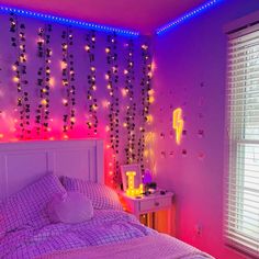 aesthetic room makeover decor pack lights bedding neon sign posters roomtery Bedrooms Preppy, Room Preppy, Vibey Room, Neon Bedroom, Chill Room, Aesthetic Preppy, Neon Room, Decor Ikea, Room Redesign