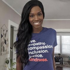 Introducing our 'Kindness Is' tee —a powerful expression of the values that unite us and inspire positive change. This shirt serves as a reminder that together, we can create a world built on love, empathy, compassion, inclusion, and justice ™ Wear our 'Kindness Is' tee proudly, and let it be a conversation starter. Be a catalyst for positive change, inspiring others to embrace these values and work towards a brighter, more inclusive future. Super soft, lightweight, & sustainable 100% combed rin Create A World, Inspiring Others, You Make A Difference, Positive Change, Together We Can, Stand By Me, Workout Tee, A Child, A Book