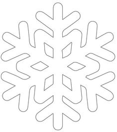 a snowflake is shown in black and white