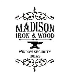 madison iron and wood logo with the words deck building helpful hints on it's side