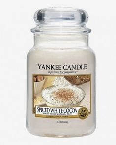 yankee candle spiced with white cocoa