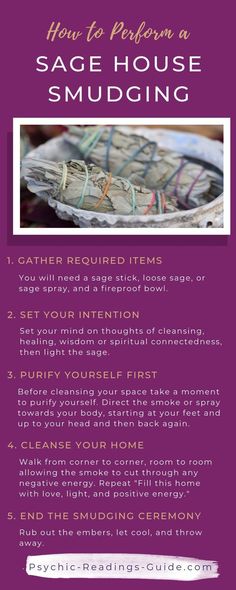 House Smudging, Cleansing Your Home, Sage Cleansing, Sage Spray, Financial Blessings