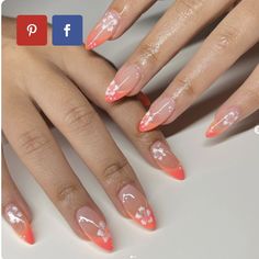 Island Inspired Nails, Hibiscus Nail Design, Nails For Summer Vacation, Summer Nails Hibiscus, Island Nails Tropical, Island Vacation Nails, Nails Hibiscus, Hibiscus Nail Art, Hibiscus Nails