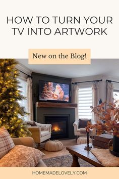 Learn how to display artwork on a TV and turn it into a stylish focal point in your home with these simple tips. Decorating Around A Tv, Display Artwork, Fancy Art, Home Budget, Modern Tv, Artwork Display, Livingroom Layout, Photo Apps, How To Turn