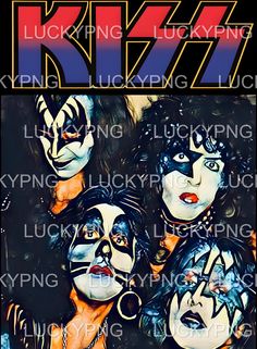 the kiss band poster is featured in this advertisement for their upcoming album, lucky king