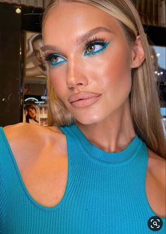 Large Eyelids Makeup, Carnaval Makeup Ideas, Catwalk Makeup, 2022 Makeup, Fashion Show Makeup, Make Carnaval, Fun Makeup, Selfie Inspo, Makeup For Blondes