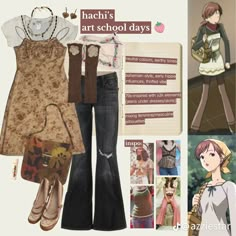 Soul Style Fashion, Nana Hachi Fashion, Reira Serizawa Outfit, Hachi Nana Outfits Inspired, Nana Style Fashion, Hachi Clothes, Hachi Outfits Inspired, Nana Hachi Outfit, Hachi Inspired Outfits