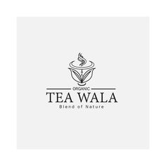 the logo for tea wala, a brand that is made from natural ingredients and has been