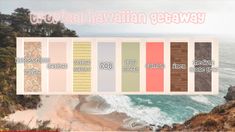 the color scheme for coastal haven giveaway