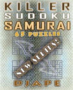 the poster for killer sudoku samurai 6 puzzles