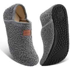 PRICES MAY VARY. Crafted with teddy and super soft fleece for indulgent softness, Athmile slippers for women men indoor offer a cocoon-like embrace for your feet. Slip them on effortlessly with two versatile options: closed back or step-on design, perfect for indoor and outdoor use. Experience the ultimate with slip-on style and sturdy construction, making womens mens slippers socks perfect for quick errands or lazy weekends at home. Super lightweigt, barefoot slippers feel and flexible just lik House Shoes Women's, Best Barefoot Shoes, Slippers Socks, Yoga Outdoor, Grey Slippers, Comfy Slippers, Bedroom Slippers, Slippers For Women, Fuzzy Slippers