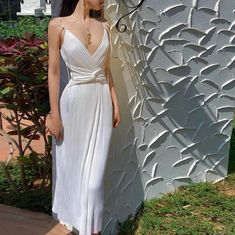 White Pleated Dress Midi Dress sexy Dress Gift for Her | Etsy Engagement Dress Simple, Silk White Dress, Pleated Dress Midi, Silk Pleated Dress, White Pleated Dress, Silk Bridesmaid Dresses, Silk Prom Dress, Dress Engagement, Simple Wedding Dress