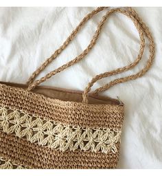 Vacation Purse, Market Basket Bag, Everyday Shoulder Bag, Leather Phone Case Wallet, Perfect Beach Bag, Crochet Purse Pattern Free, Straw Beach Bag, Straw Tote Bag, Straw Handbags