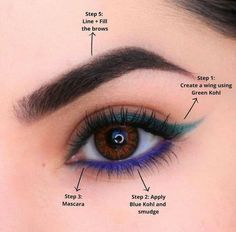 Garba Makeup Look Ideas, Fierce Eye Makeup, Apply Kajal, Eye Makeup Guide, Soft Eye Makeup, Beginners Eye Makeup, Eye Makeup Looks, Eye Makeup Techniques, Makeup Tutorial Eyeliner