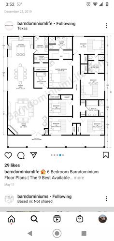 the floor plan for an apartment with three bedroom and two bathrooms on each level,