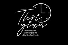 there is a clock with the words thoo gyan in white on black background