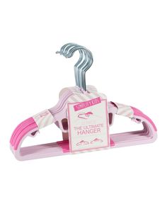 the ultimate hanger is pink and silver