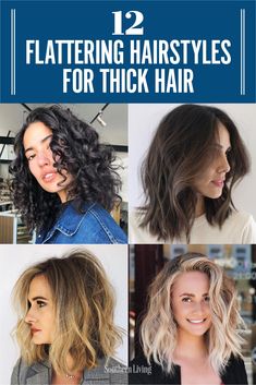 Bangs For Thick Hair, Very Long Bob, Medium Hairstyles For Thick Hair, Layered Thick Hair, Hairstyles For Thick Hair, Stacked Bob, Thick Wavy Hair, Medium Length Hair With Layers