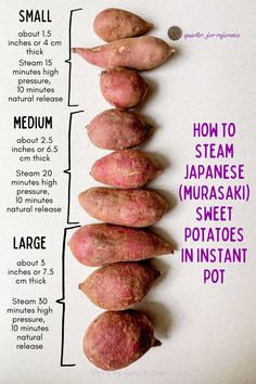 the diagram shows how to make japanese sweet potatoes