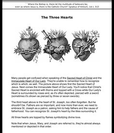 the three hearts are shown in this page