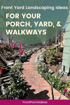 the front yard landscaping ideas for your porch, yard and walkway