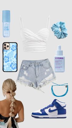 Outfit Plan, Blue Fits, Formal Outfit, Preppy Outfits, Spring Summer Outfits, Summer Aesthetic