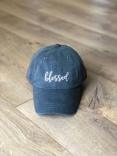 blessed hat, hat with blessed, mom hat, blessed mom, baseball hat, hat with saying, gift idea, embro Mom Hat, Christian Hats, Monogram Hats, Mom Hats, Sewing Embroidery Designs, Embroidered Hats, Brass Buckle, Leather Buckle