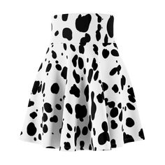 Our Dalmatian print skater skirt are the perfect simple dalmatian costume for halloween or a cute gift idea to give your favorite dalmatian mom dog lover for their birthday. This comfortable skirt has an all over dalmatian print to show off your dalmatian obsession in style! XS S M L XL 2XL Waist width, in 12.52 13.50 14.53 15.75 17.24 18.74 Length, in 14.49 14.76 15.00 15.24 15.51 15.75 .: 95% Polyester 5% Spandex.: Versatile fit.: Printed on care label in black color.: White thread color.: Ass Dalmatian Costume, Comfortable Skirts, Costume For Halloween, Dalmatian Print, M 4, Care Label, Cute Gift, Dalmatian, Dog Lover