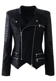 Faux Leather Zip Quilt Motocycle Jacket #fall #outerwear #jacket #coat #moto #trend Motorcycle Jacket Women, Motorcycle Women, Unique Fashion, Autumn Winter Fashion, Motorcycle Jacket, Style Me, Winter Fashion, Burberry